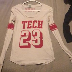 Pink Texas Tech long sleeve.